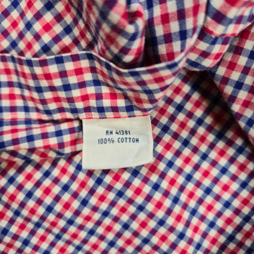 Ralph Lauren Men's Plaid Button Down Shirt Size XL Red White Blue Patriotic - Picture 8 of 9